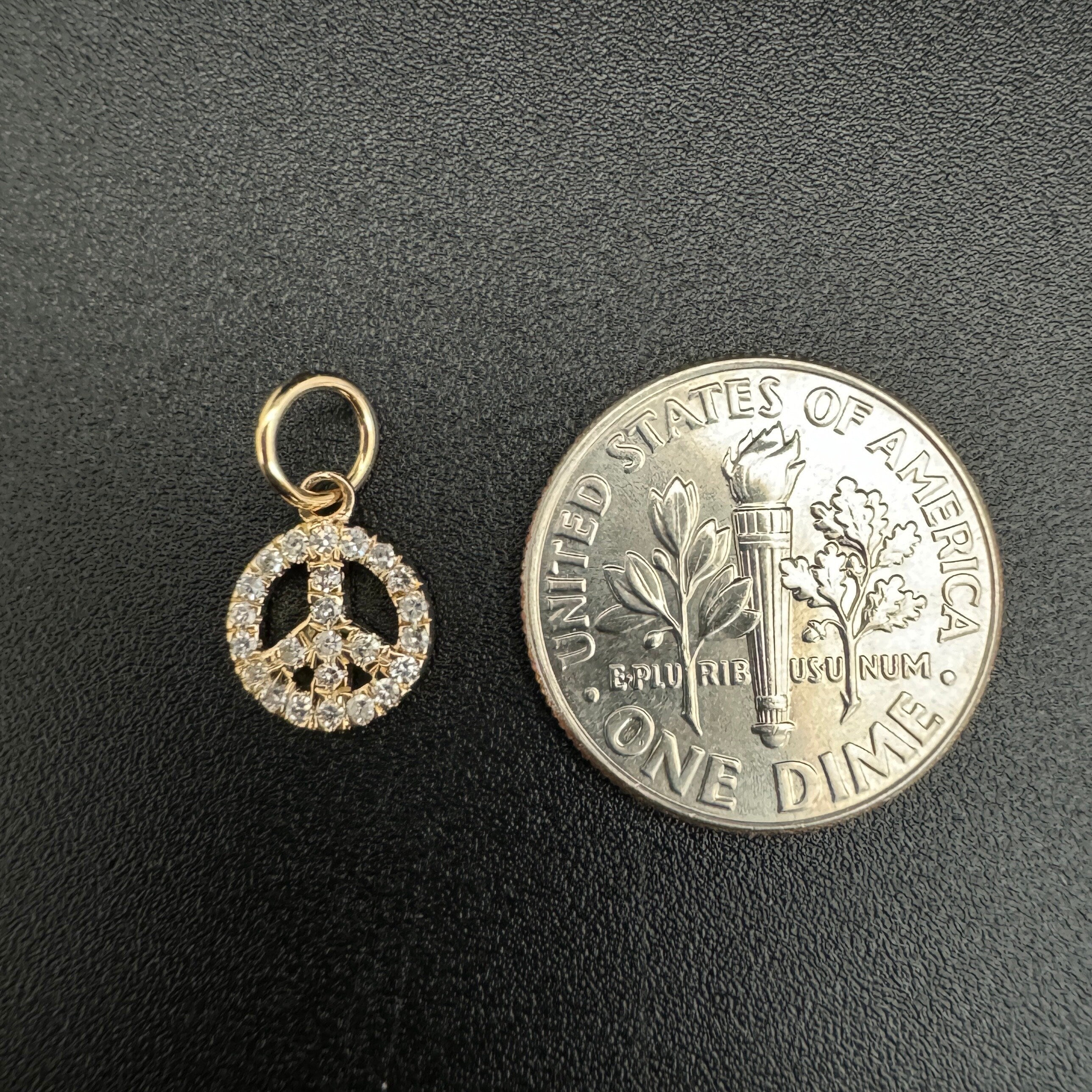 Diamond Peace Charm
