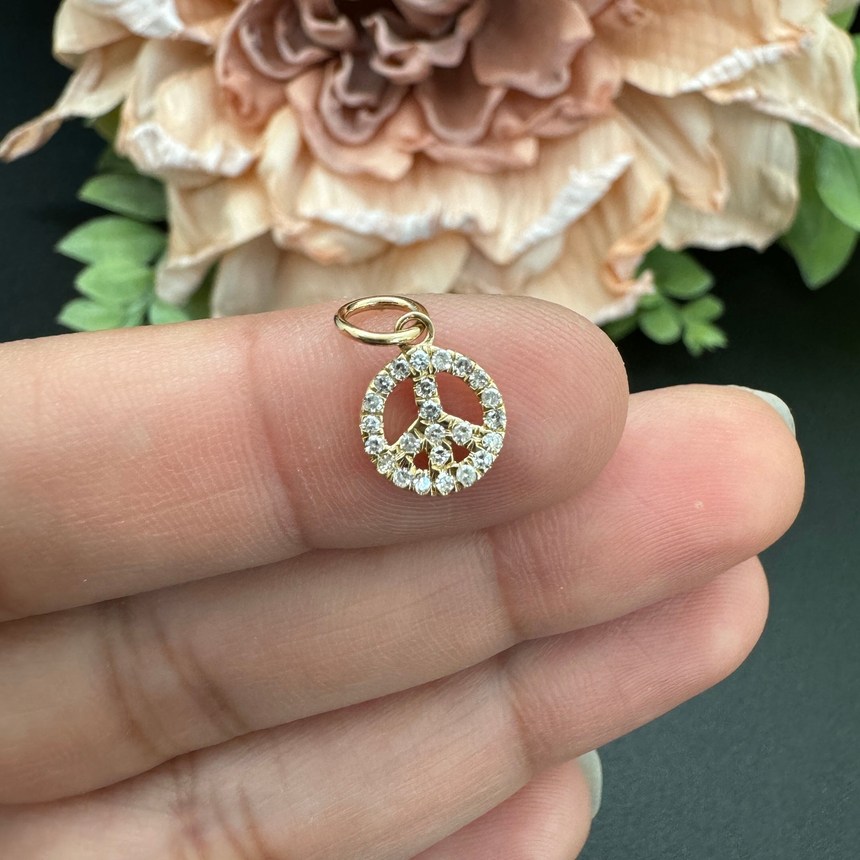 Diamond Peace Charm