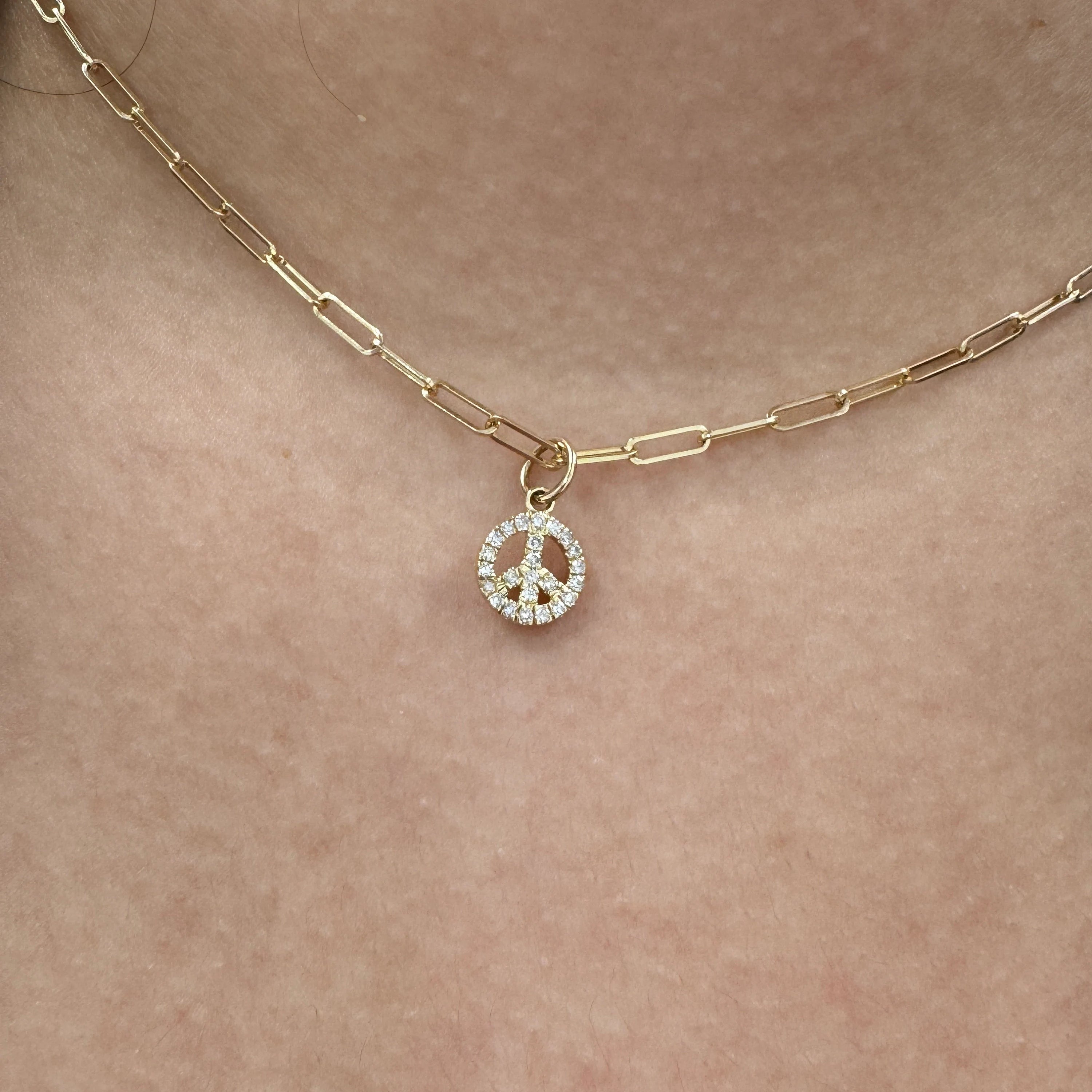 Diamond Peace Charm
