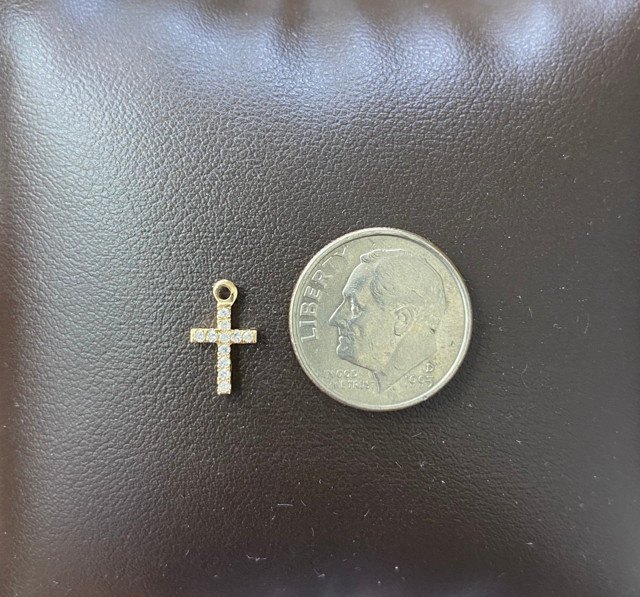 Diamond Cross Charm