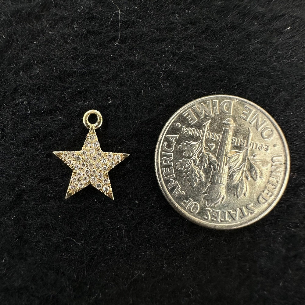 Diamond Star Charm 10mm