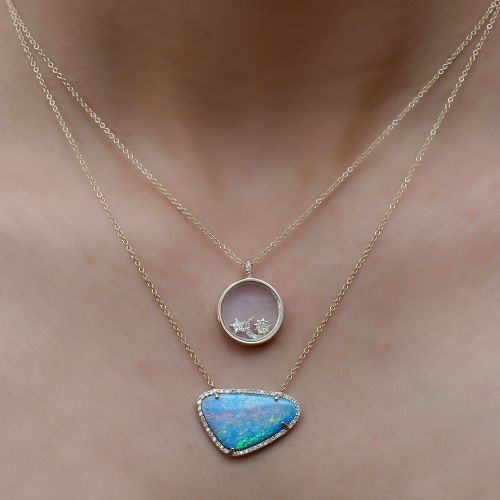 Diamond Star Shaker Necklace