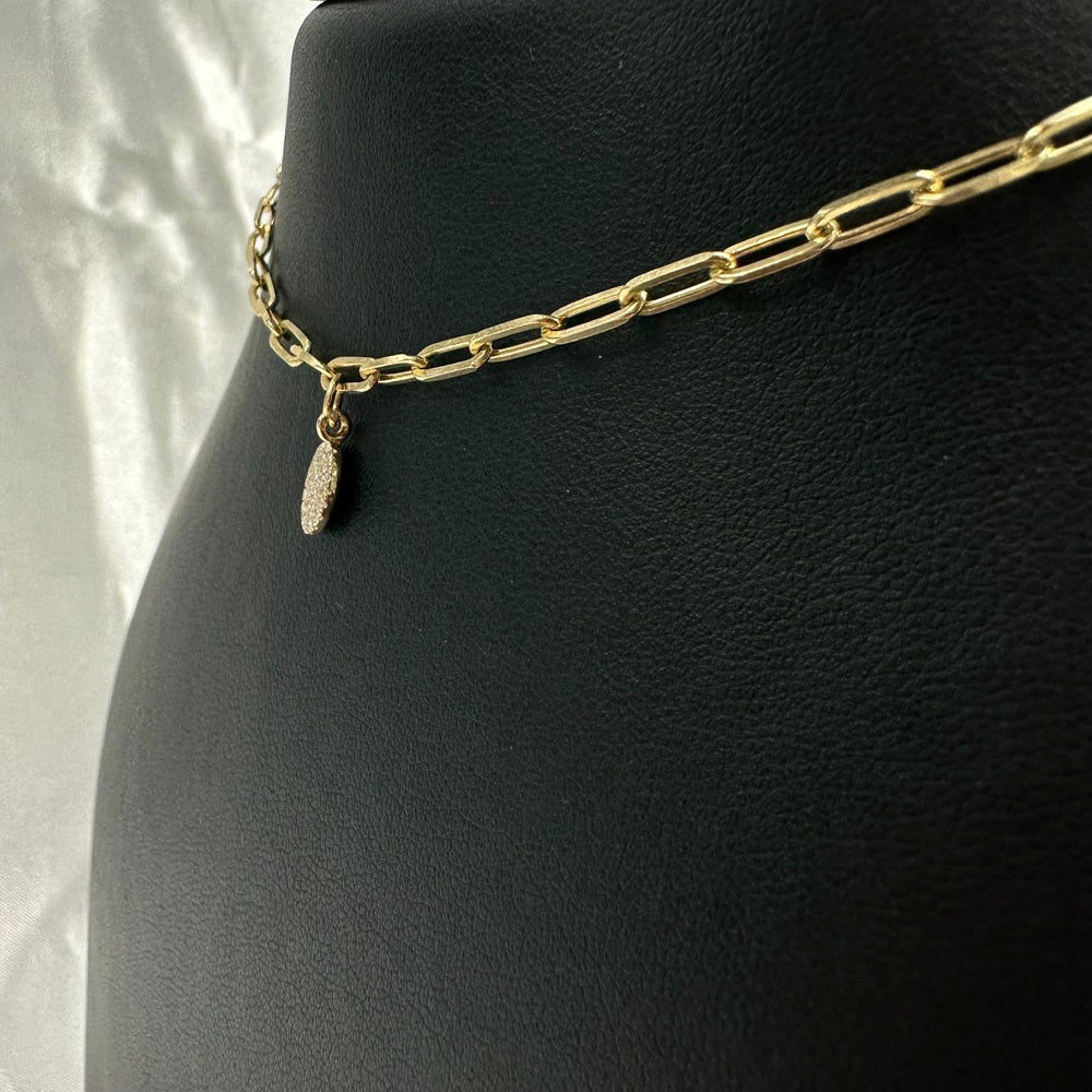 Diamond Oval Charm