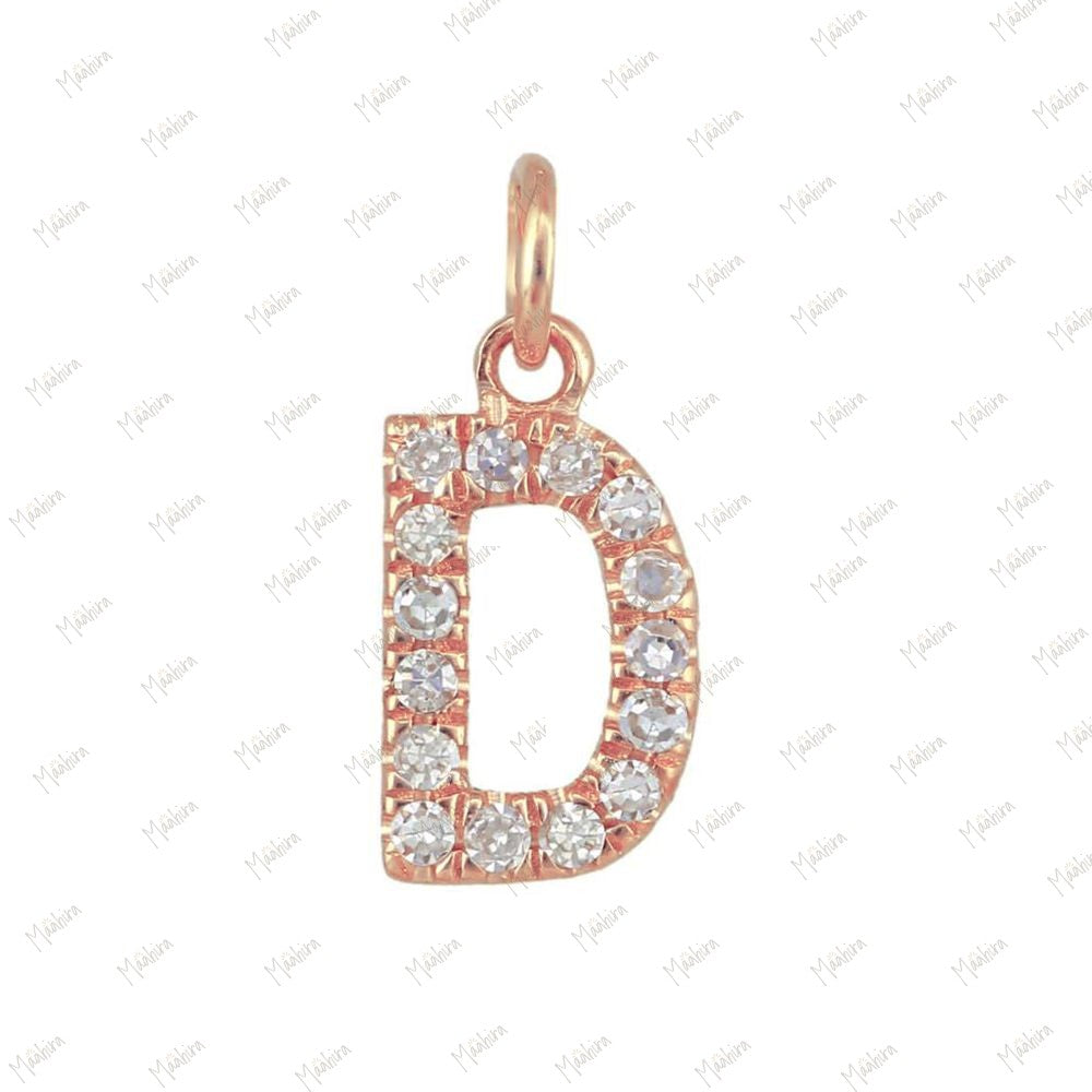 Diamond Charm Letter "A" 5.40x6.50mm