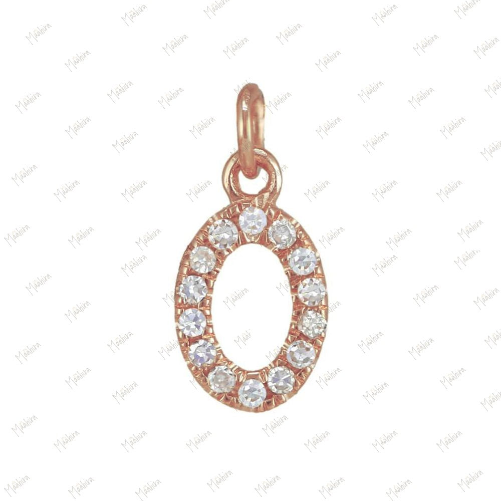 Diamond Charm Letter "A" 5.40x6.50mm