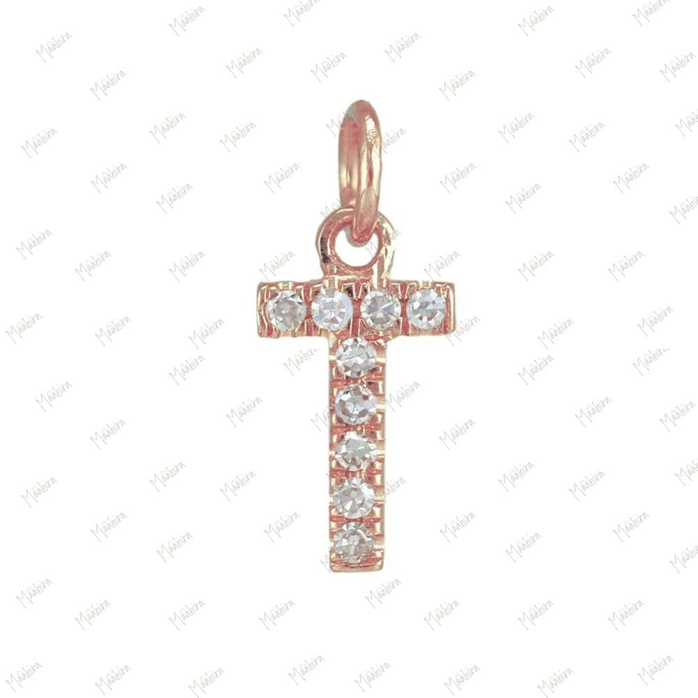 Diamond Charm Letter "A" 5.40x6.50mm