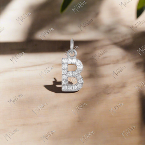 "B" Diamond Charm