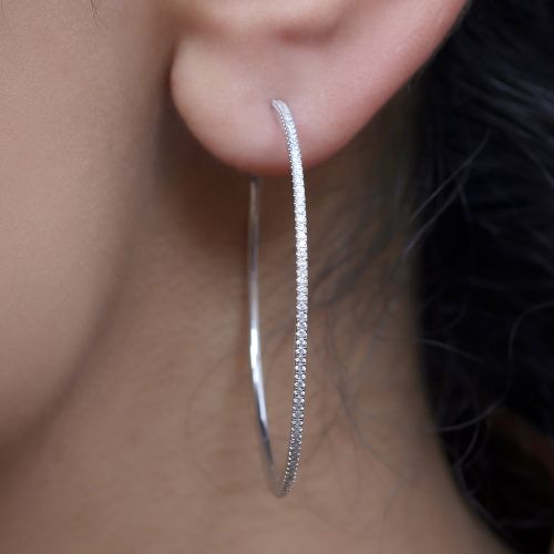 Diamond Hoop Earring