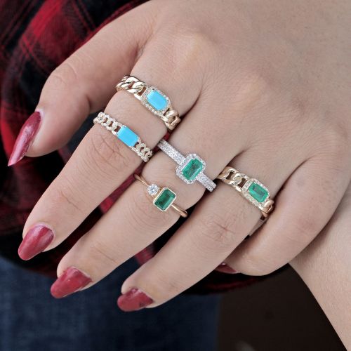 Emerald Diamond Ring
