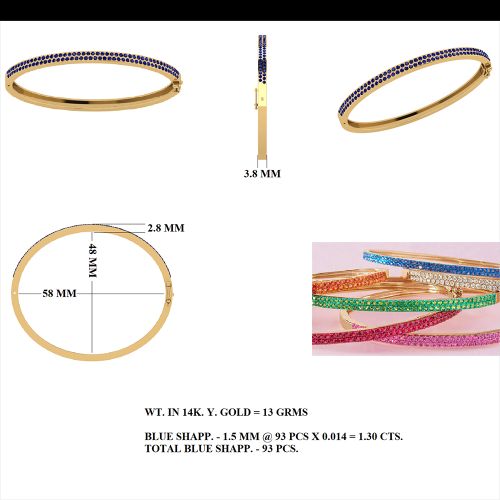 Emerald Gold Bangle