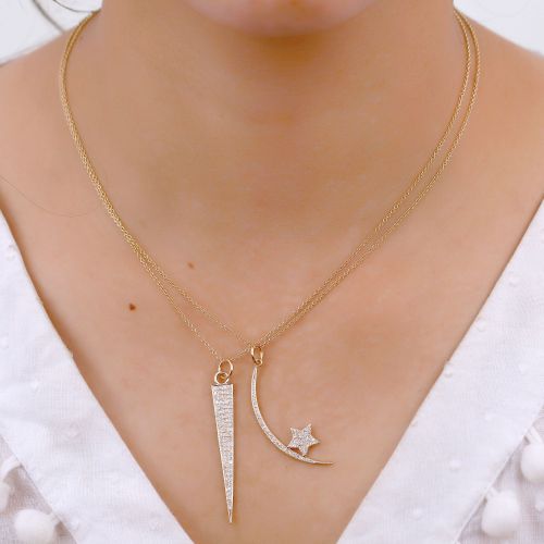 Diamond Spike Charm 47mm long