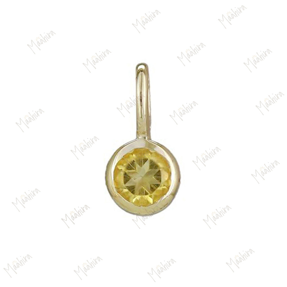 Ruby Bezel Charm - July