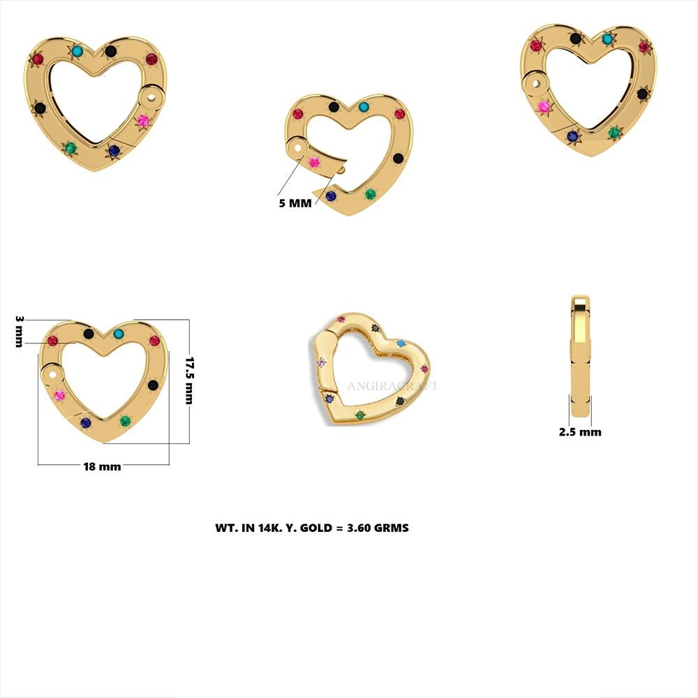 Multi Sapphire Heart Enhancer