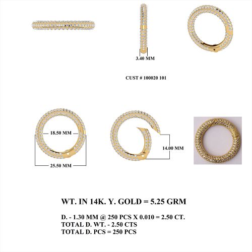 Diamond Spring Lock Round Shape 25mm