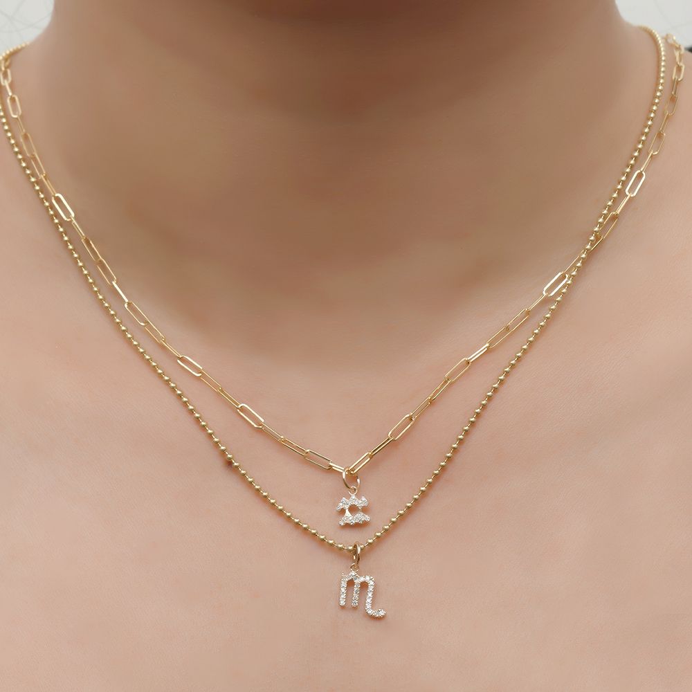 Diamond Aries Zodiac Charm 9mm