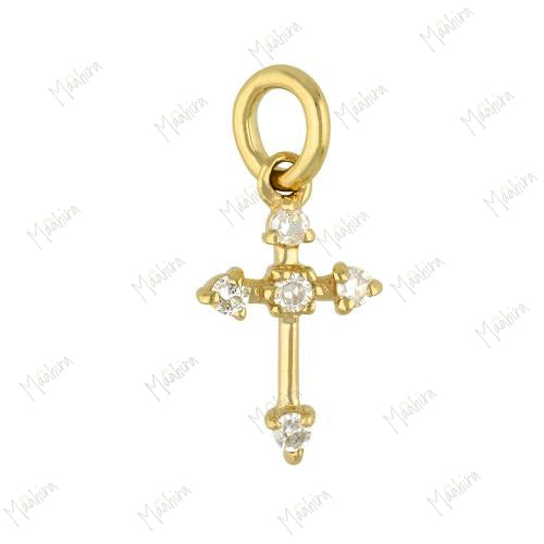 Diamond Cross Charm