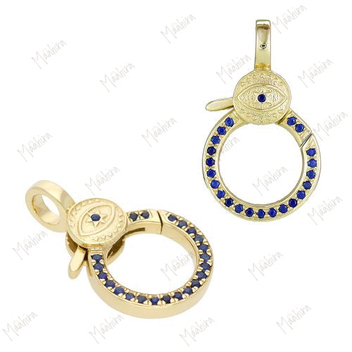 Blue Sapphire Lobster Clasp