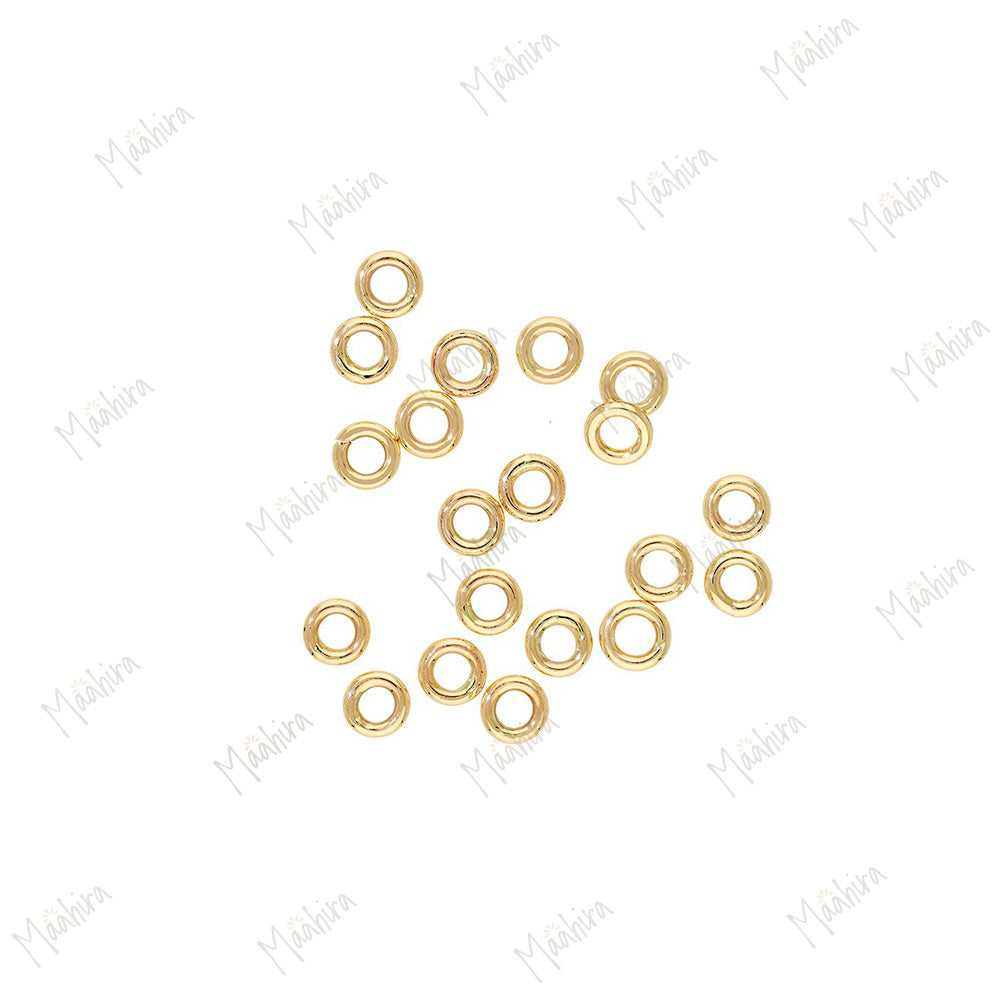 Solid Gold Open Jump Ring 1x3.5mm