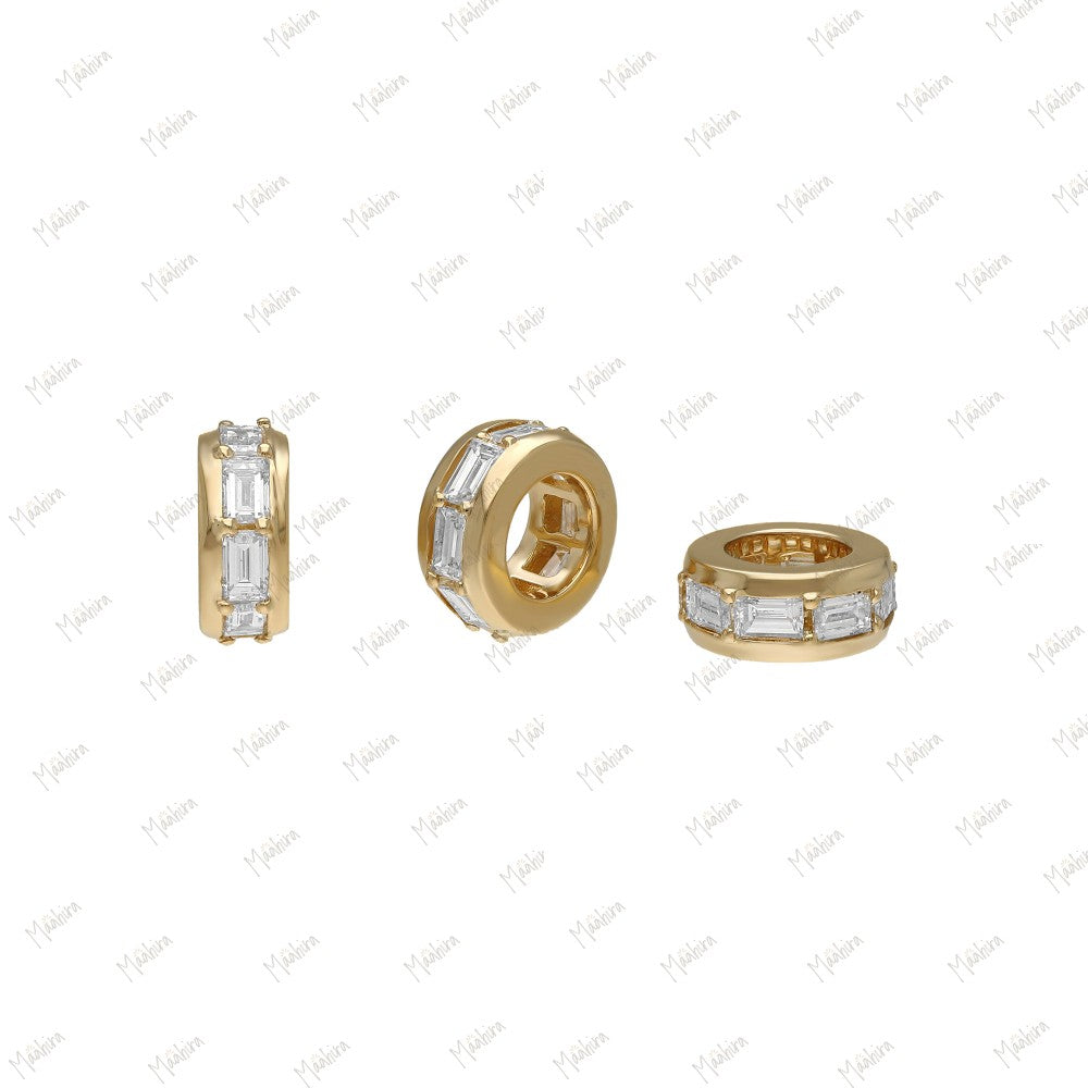 Minimalist Diamond Roundel/Rondelle 8.50mm