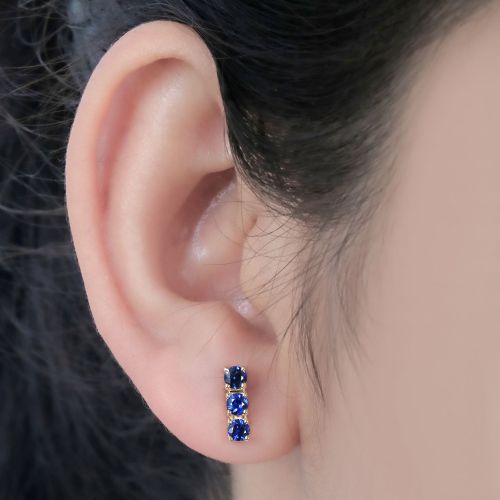 Black Diamond Vertical Bar Studs 3x10mm