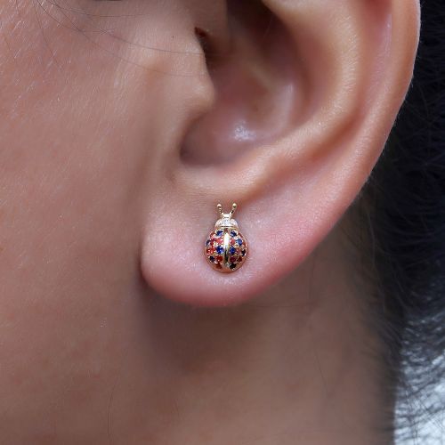 Lady Bug Studs