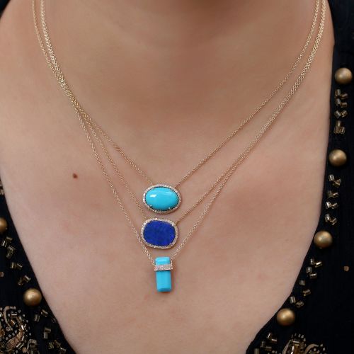 Labradorite Bar Necklace
