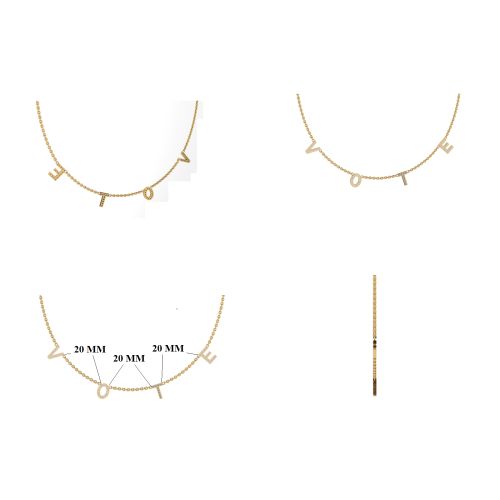 Diamond VOTE Necklace