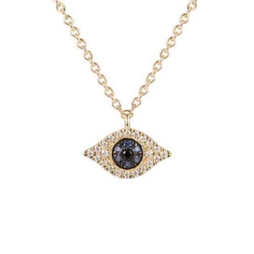 Diamond Evil Eye Necklace