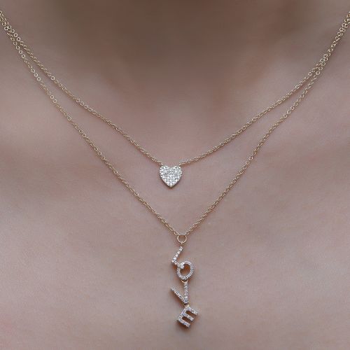 Diamond Heart Pendant Necklace