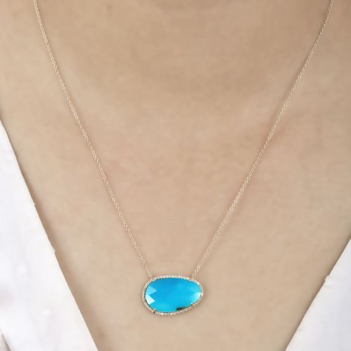 Diamond Turquoise Necklace
