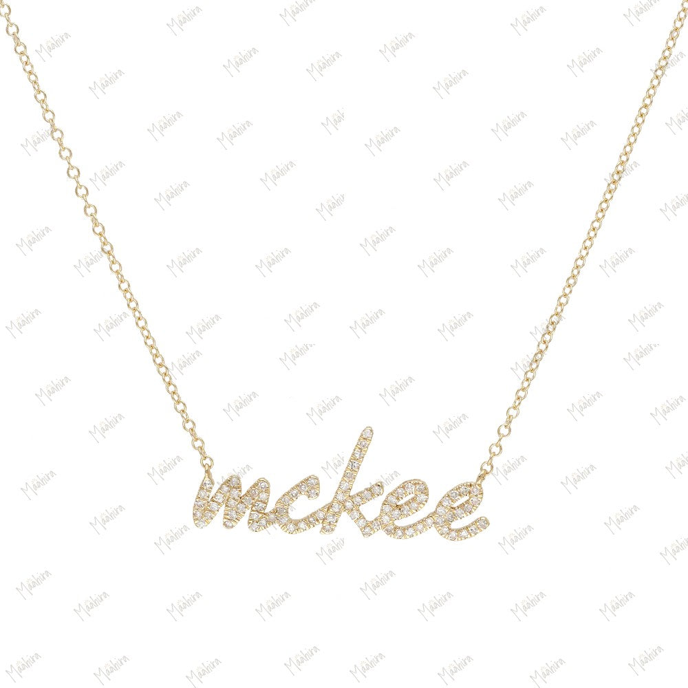 Diamond Mckee Custom Name Necklace