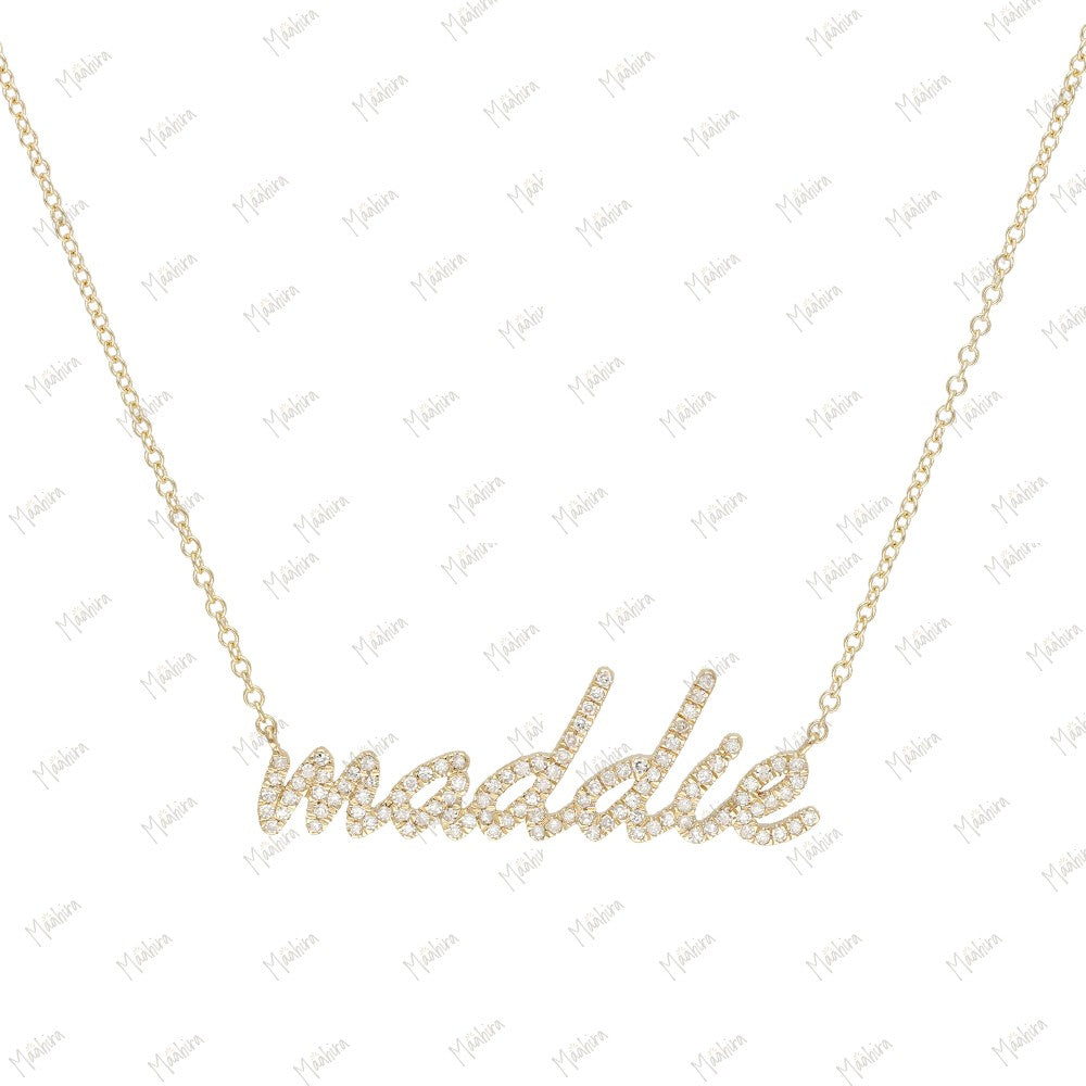 Diamond Maddie Custom Name Necklace