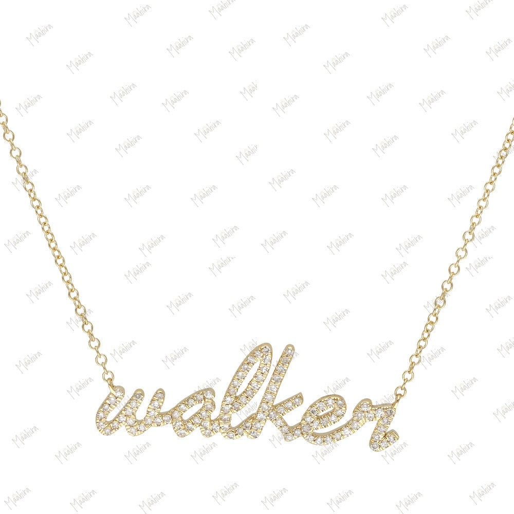 Diamond “Walker” Name Necklace