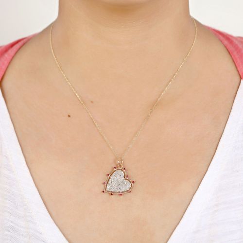 Tilted Heart Pendant