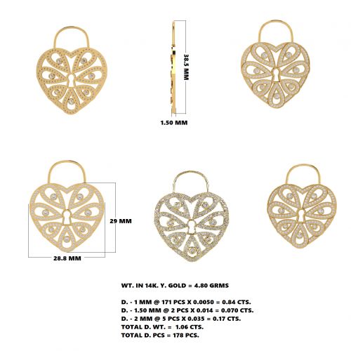 Heart Lock Pendant
