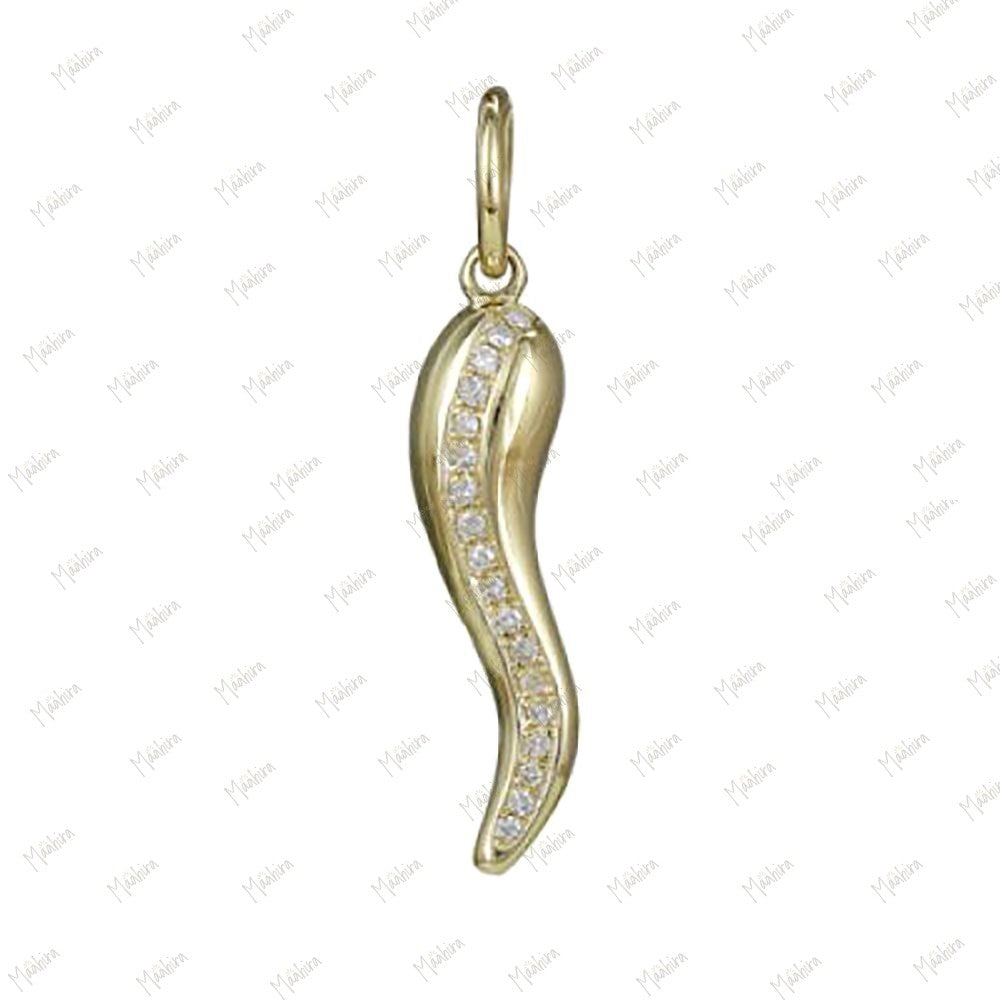Diamond Chili Pendant 18mm