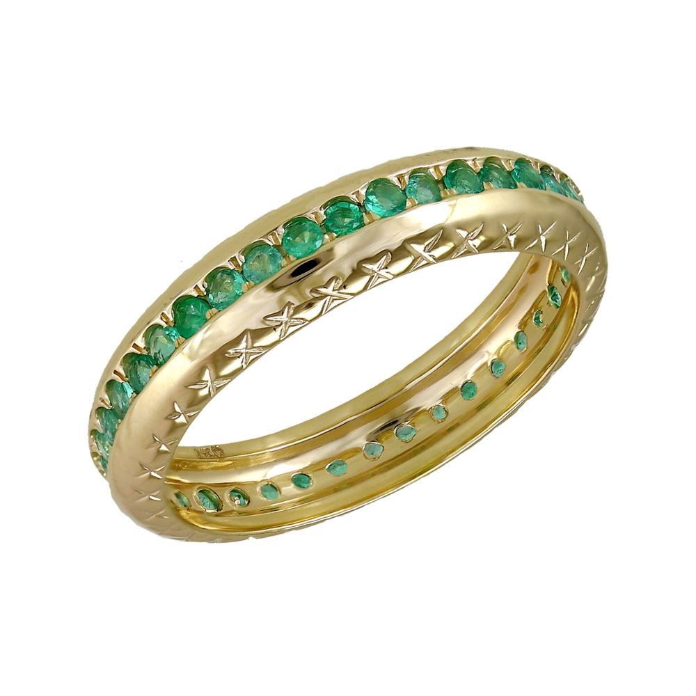 Yellow Gold Emerald Ring