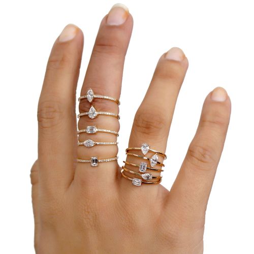 Diamond Shaped Solitaire Ring
