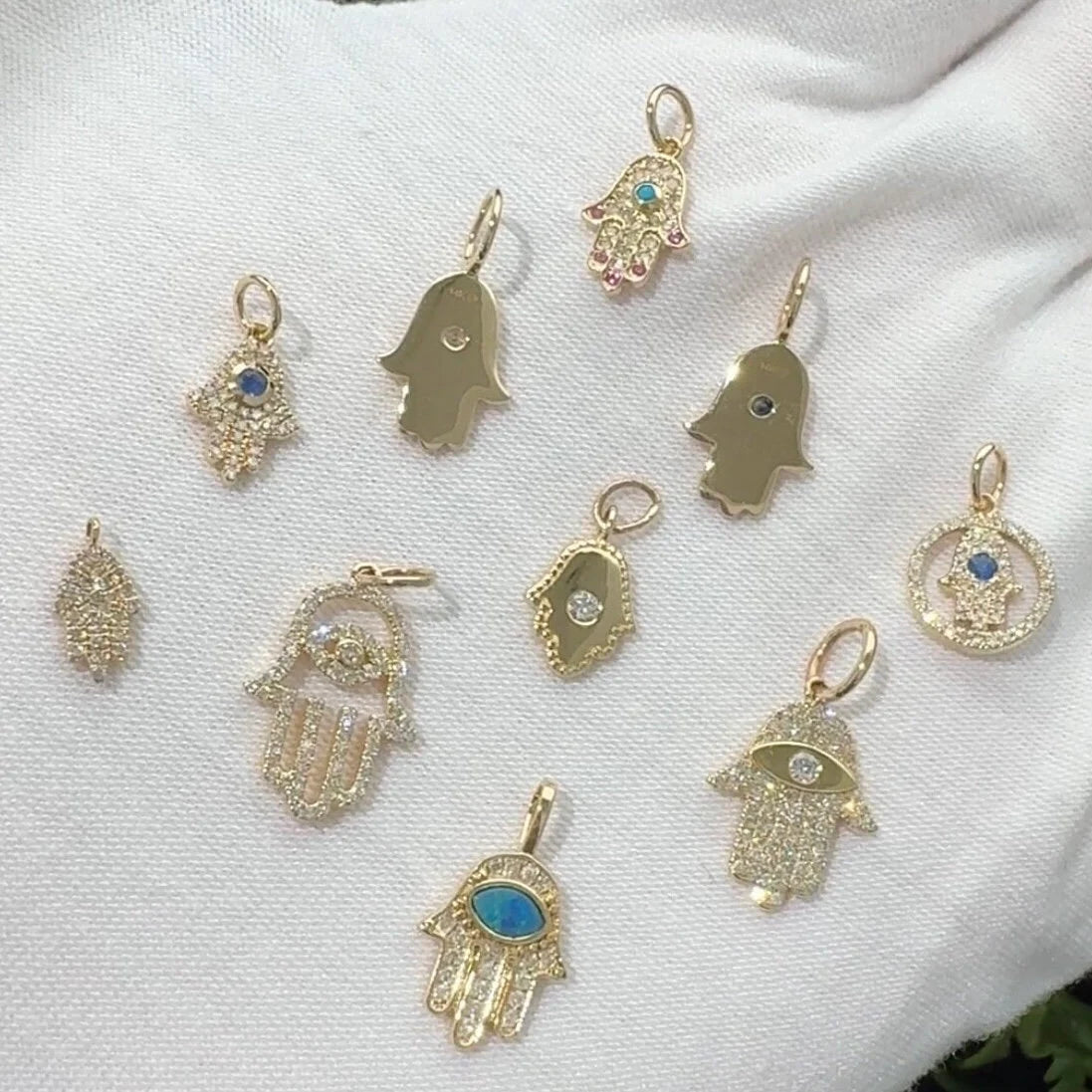 Diamond Hamza charm
