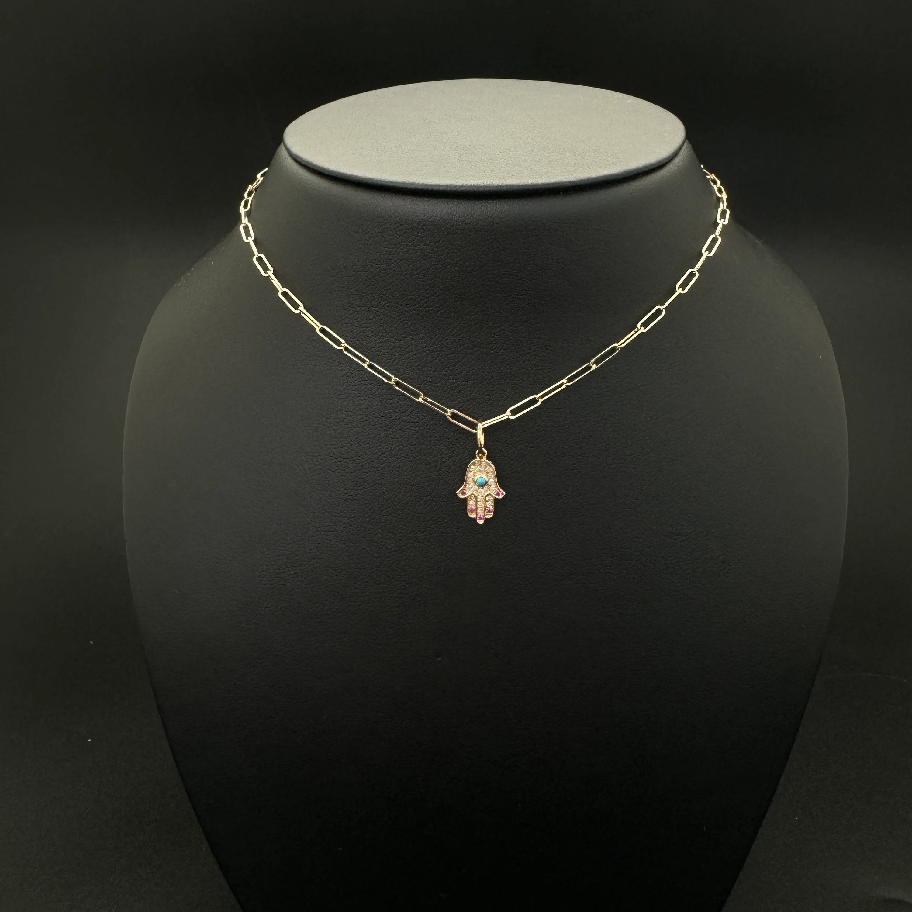 Diamond Hamza charm