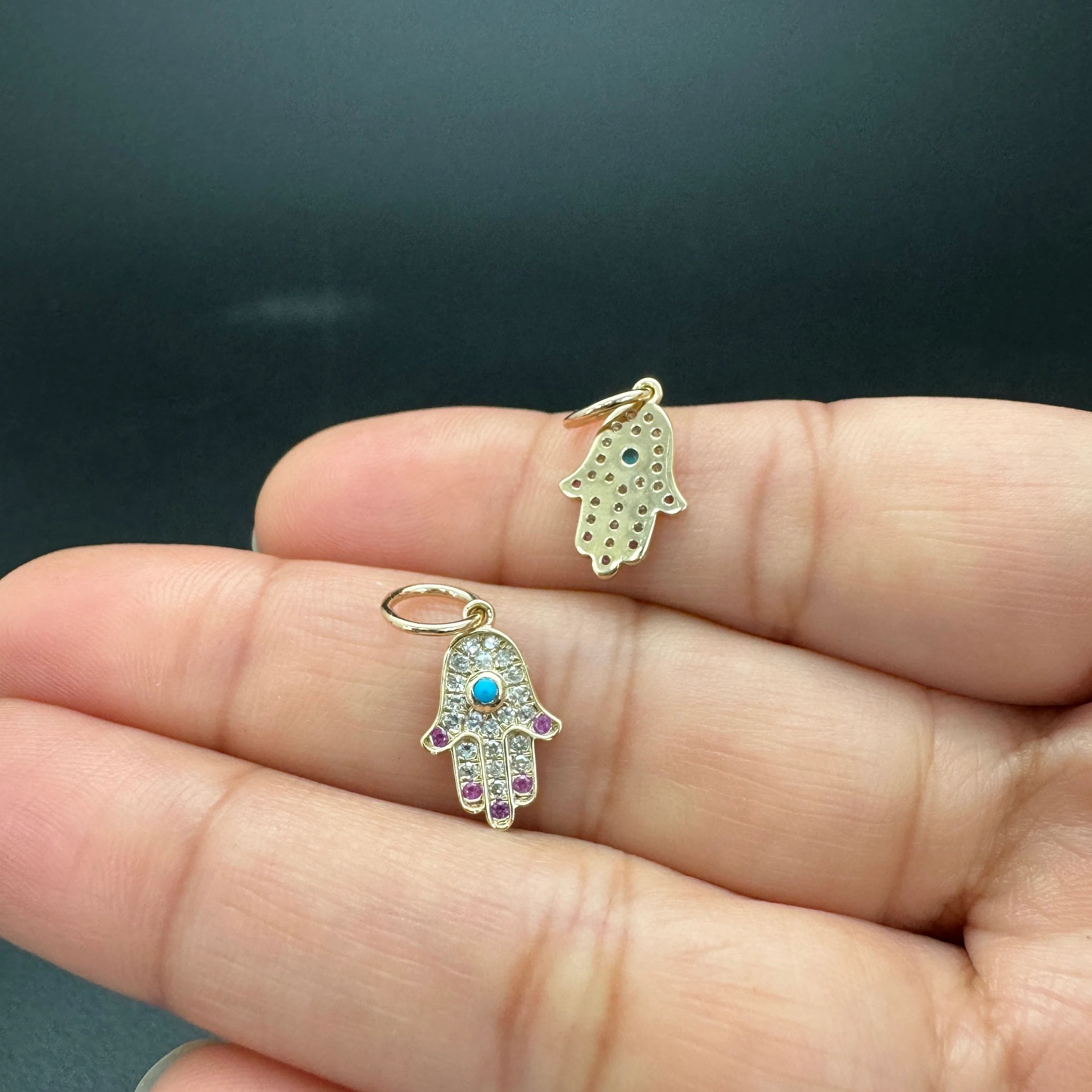 Diamond Hamza charm