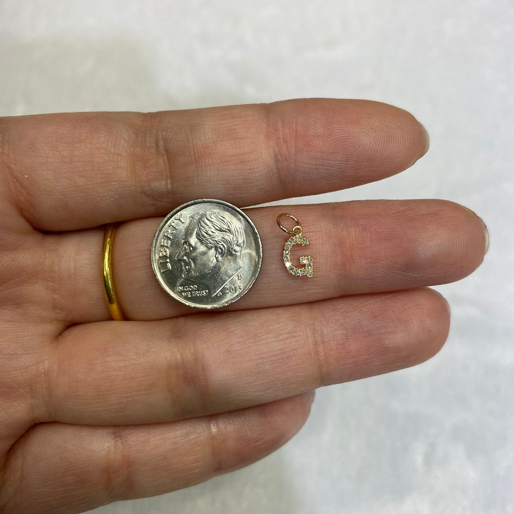 "G" Diamond Charm