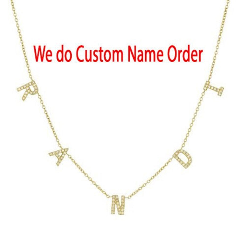 "N" Diamond Charm