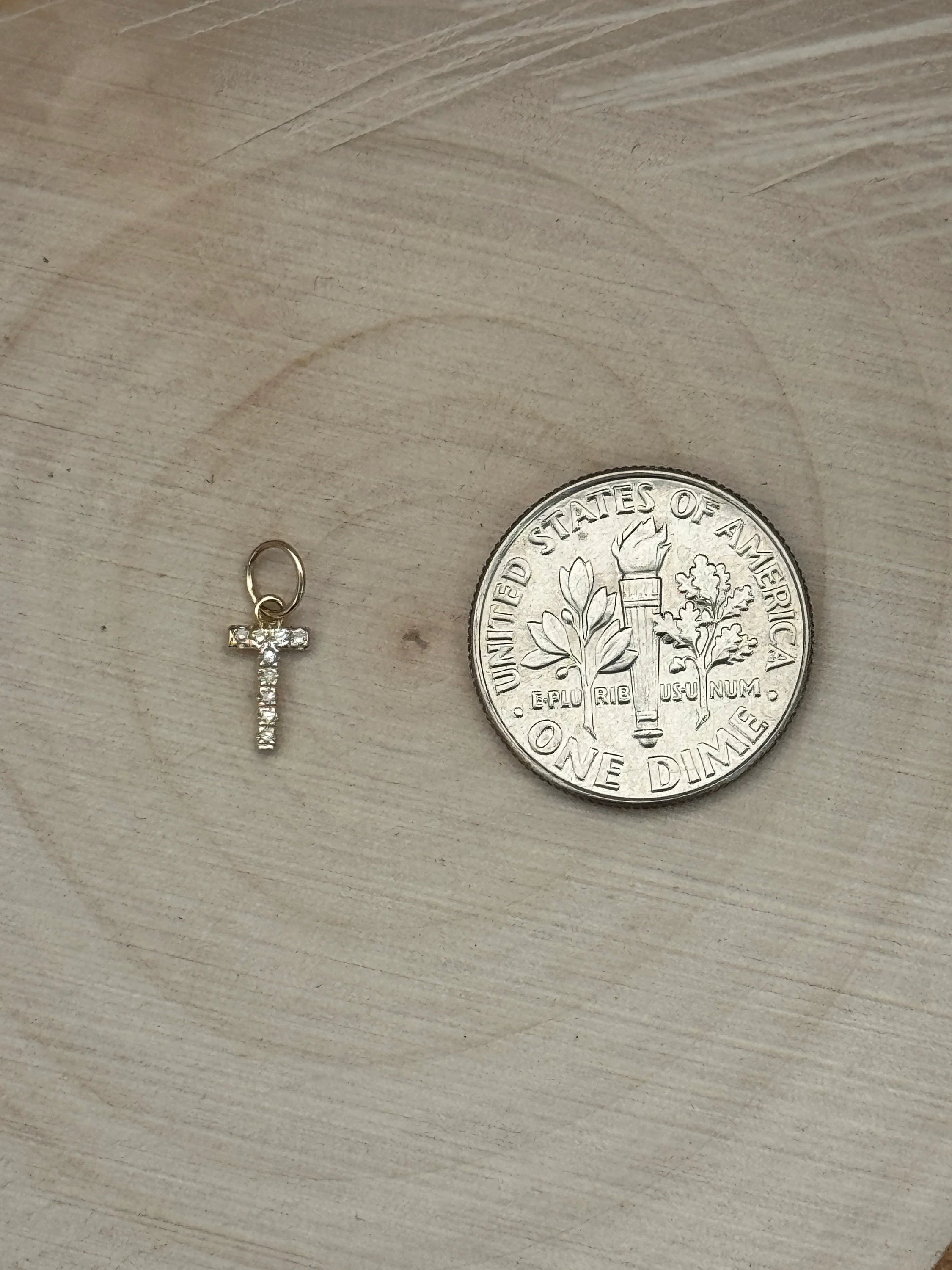 "T" Diamond Charm