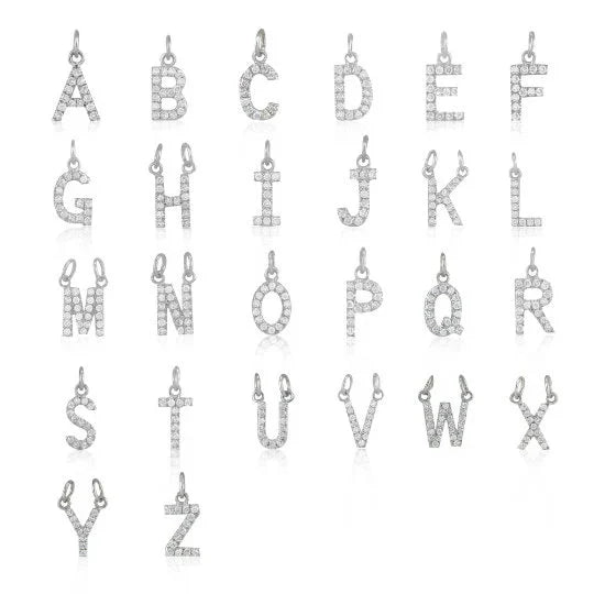 "E" Diamond Charm