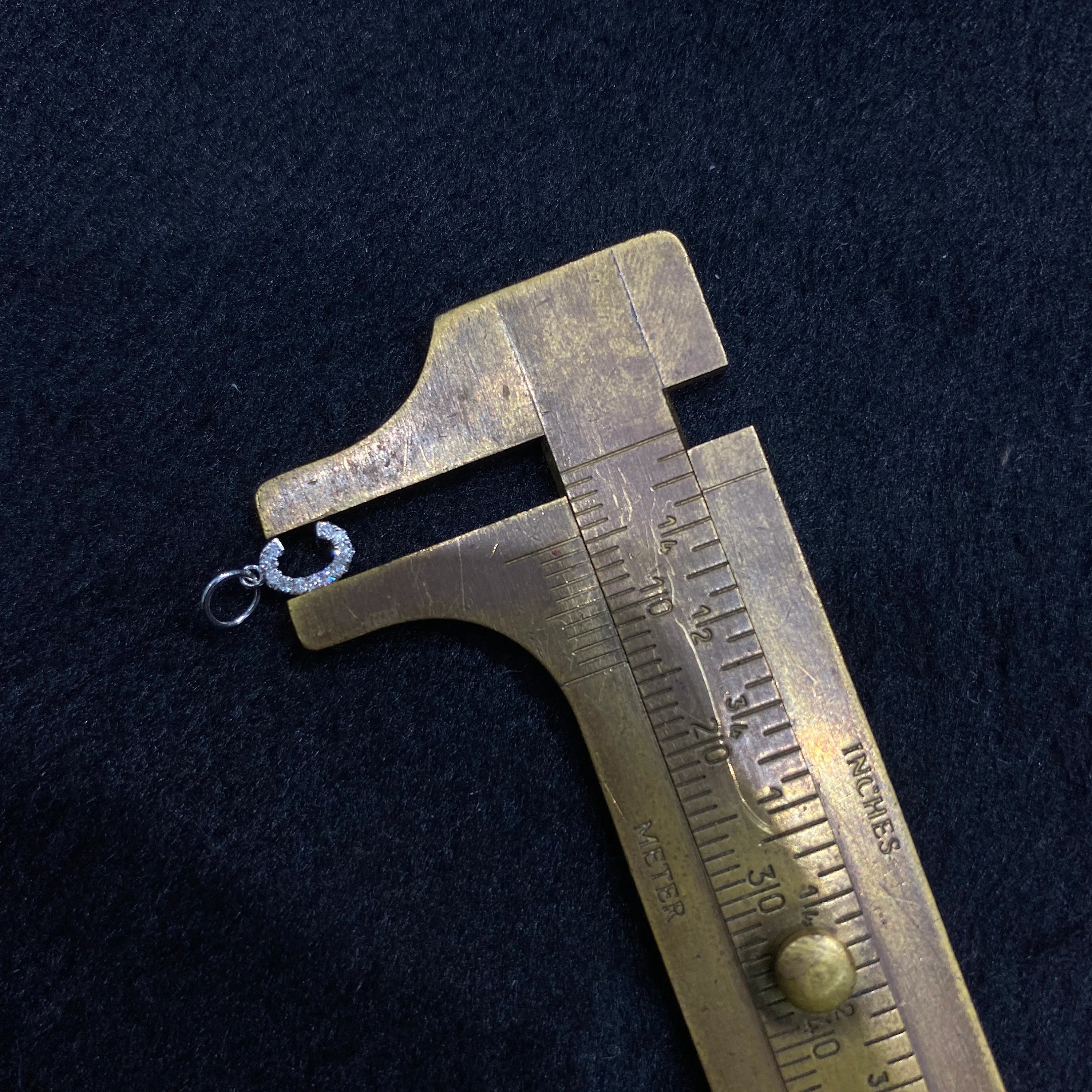 "C" Diamond Charm