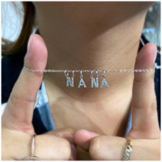 "N" Diamond Charm