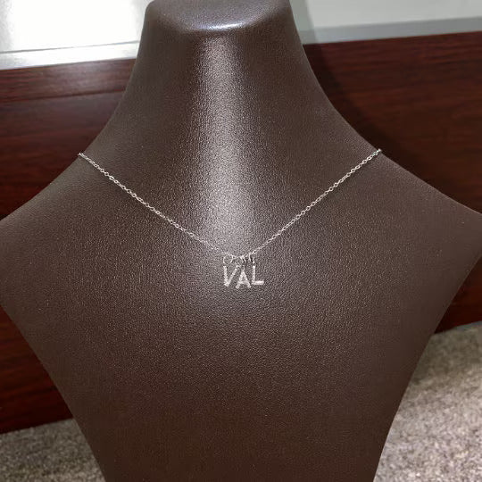 "V" Diamond Charm