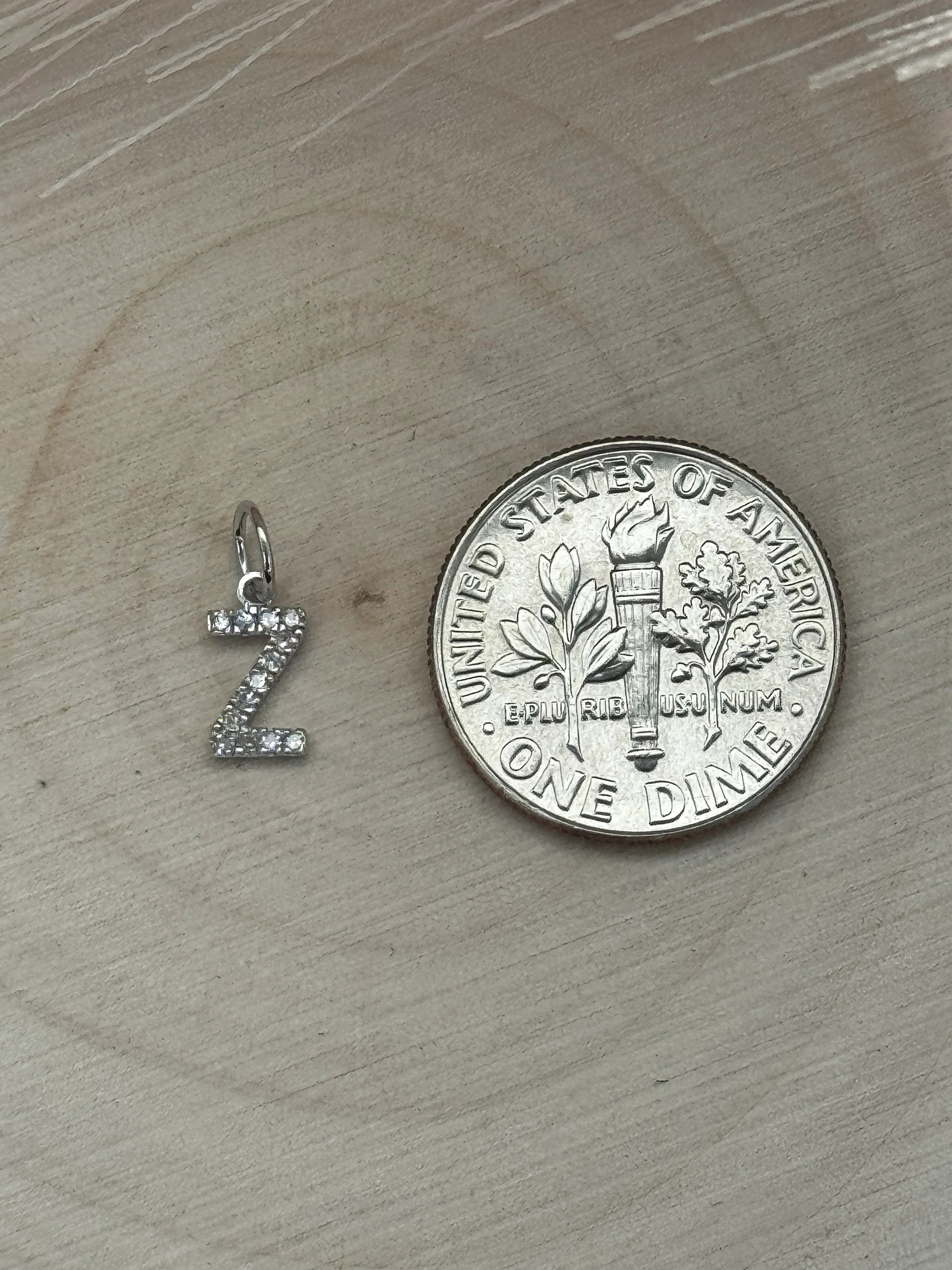 "Z" Diamond Charm