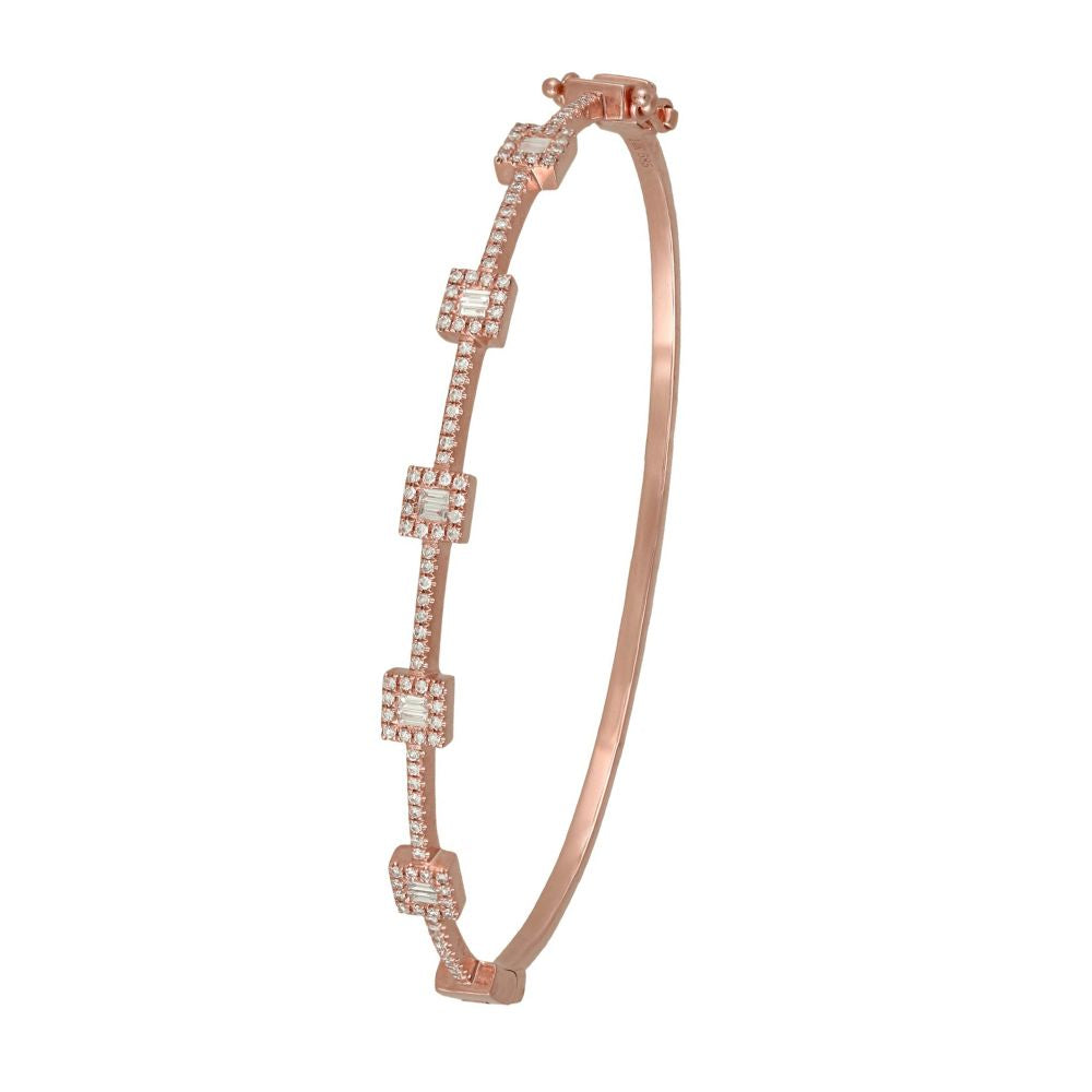 Baguettes Diamond Bangle